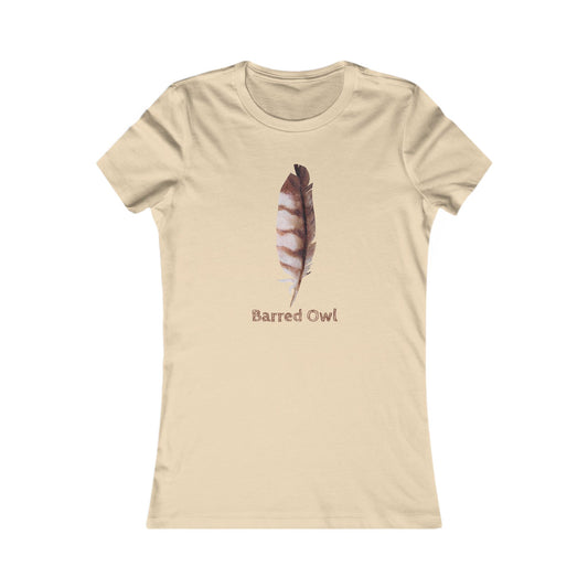 Personalizable Owl Feather Tee | Nature Illustration, Bird Feather Graphic