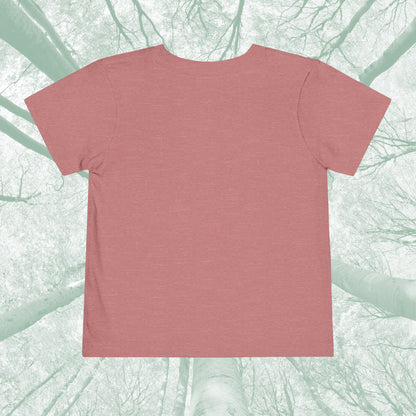 Toddler Tee with Owl Feather Design, Personalizable Text, Unisex Cotton Woodland T-Shirt