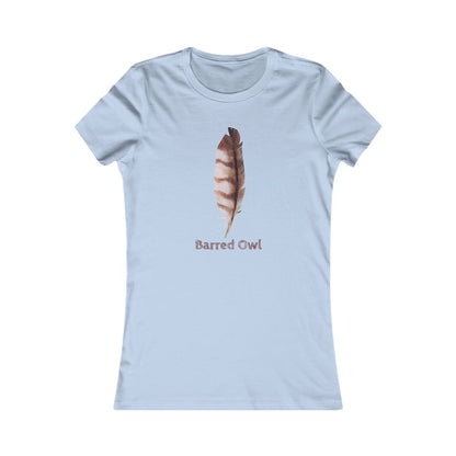 Personalizable Owl Feather Tee | Nature Illustration, Bird Feather Graphic