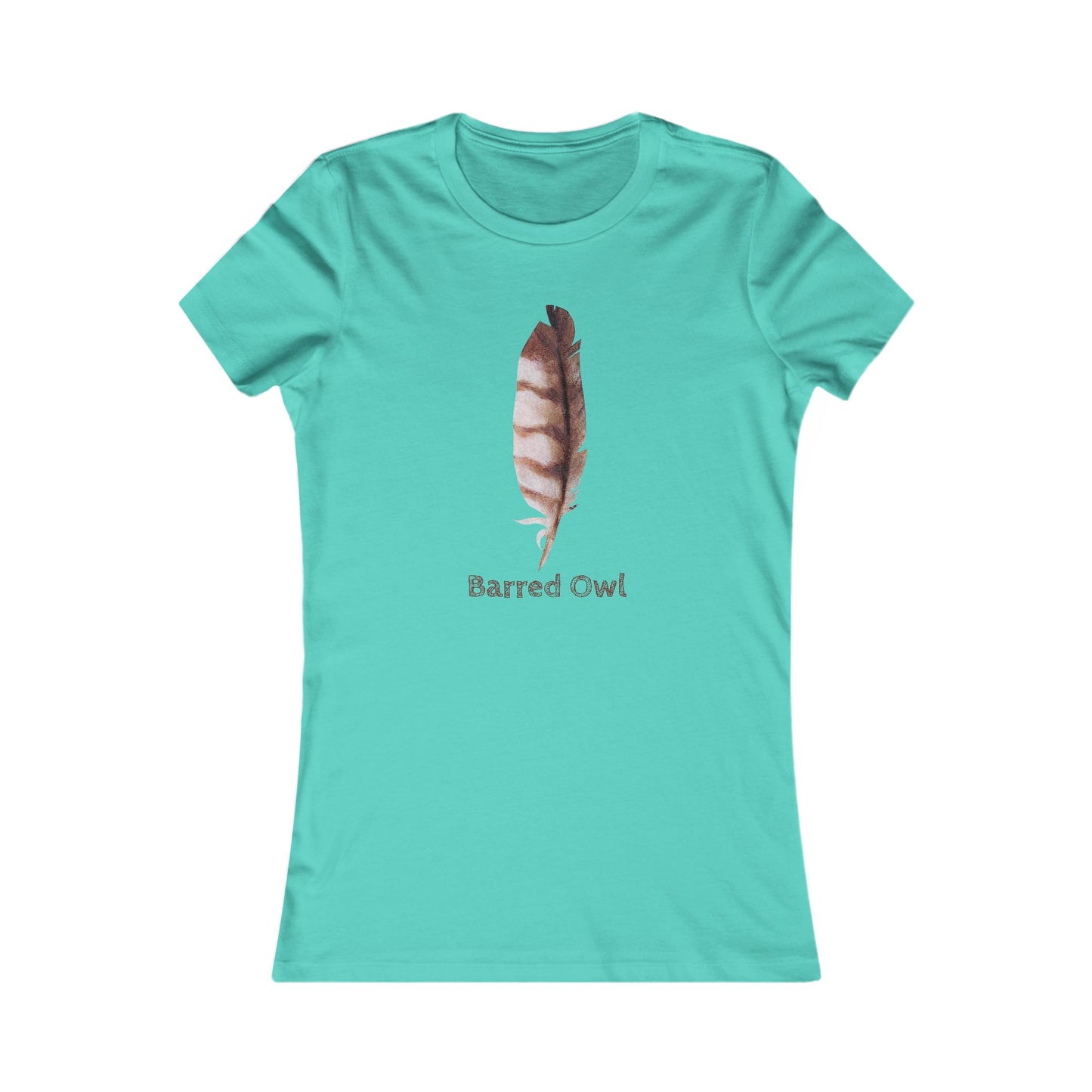Personalizable Owl Feather Tee | Nature Illustration, Bird Feather Graphic