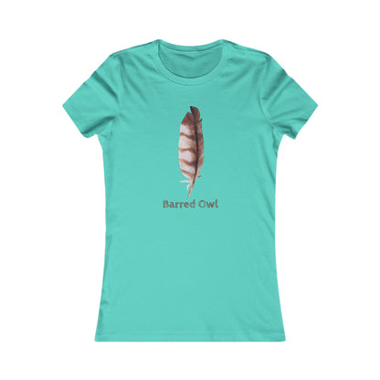 Personalizable Owl Feather Tee | Nature Illustration, Bird Feather Graphic