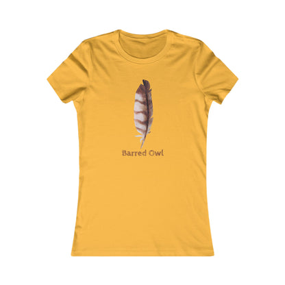 Personalizable Owl Feather Tee | Nature Illustration, Bird Feather Graphic