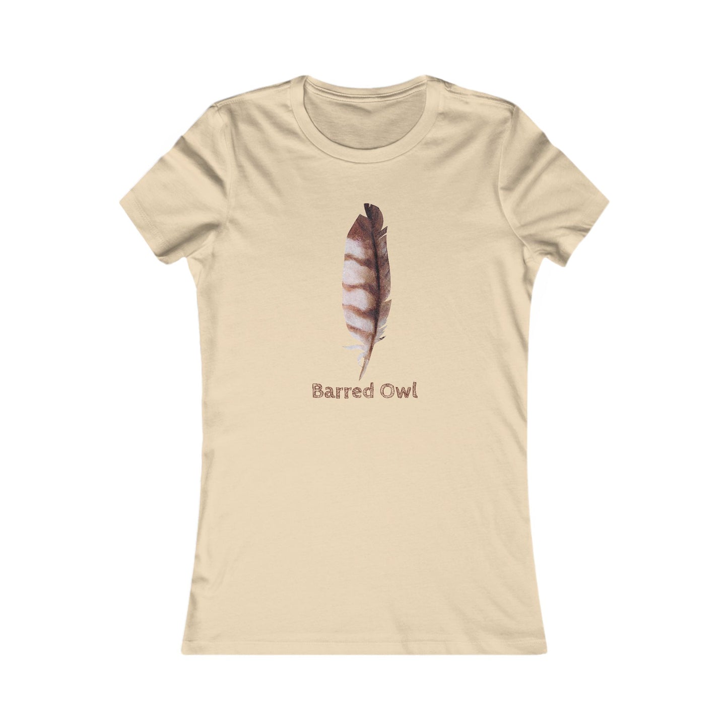 Personalizable Owl Feather Tee | Nature Illustration, Bird Feather Graphic