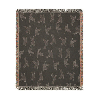 Flying Geese Woven Blanket — 'Canadian Geese Flying North' Cabin Throw