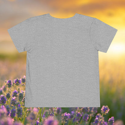 Toddler Tee — Bumblebees & Pink Coneflowers Hand Made Design