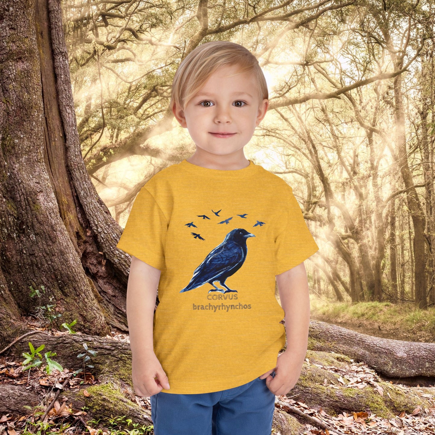 American Crow and Friends Toddler Tee | Maine Artist Cee Thorketil