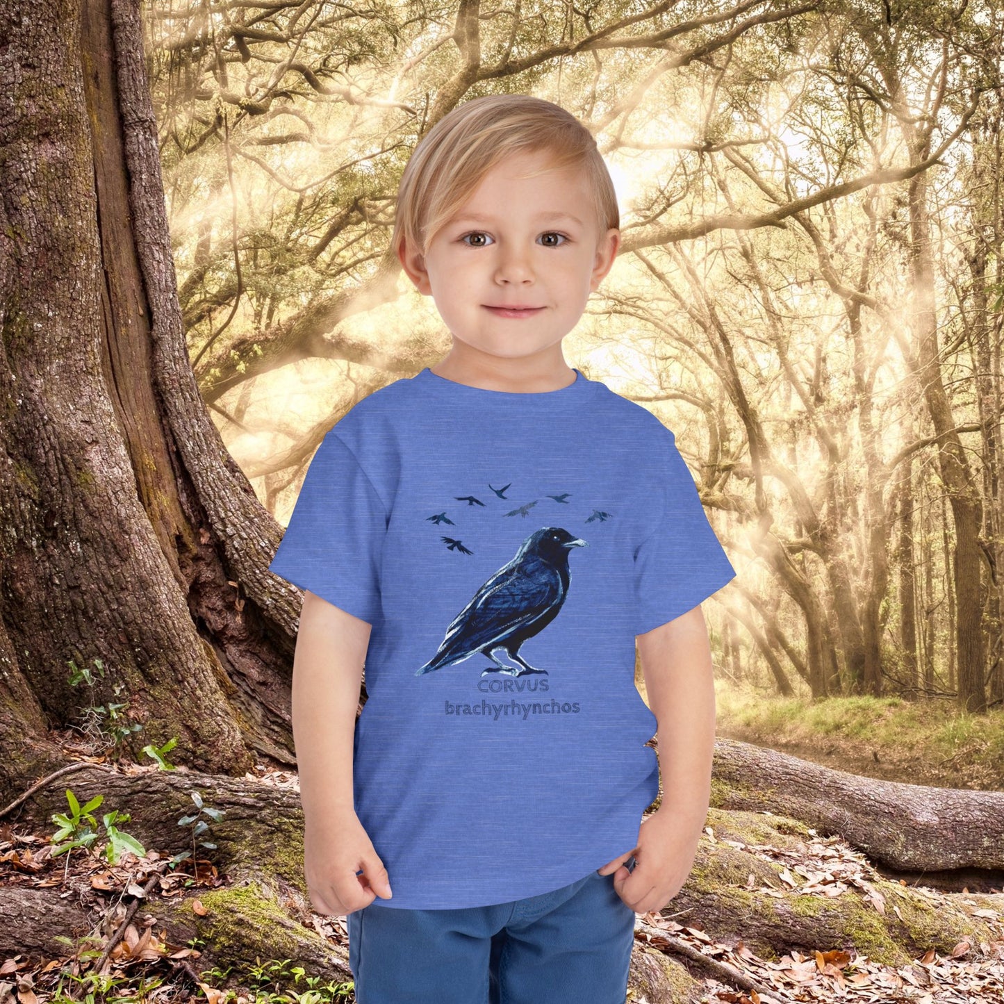 American Crow and Friends Toddler Tee | Maine Artist Cee Thorketil