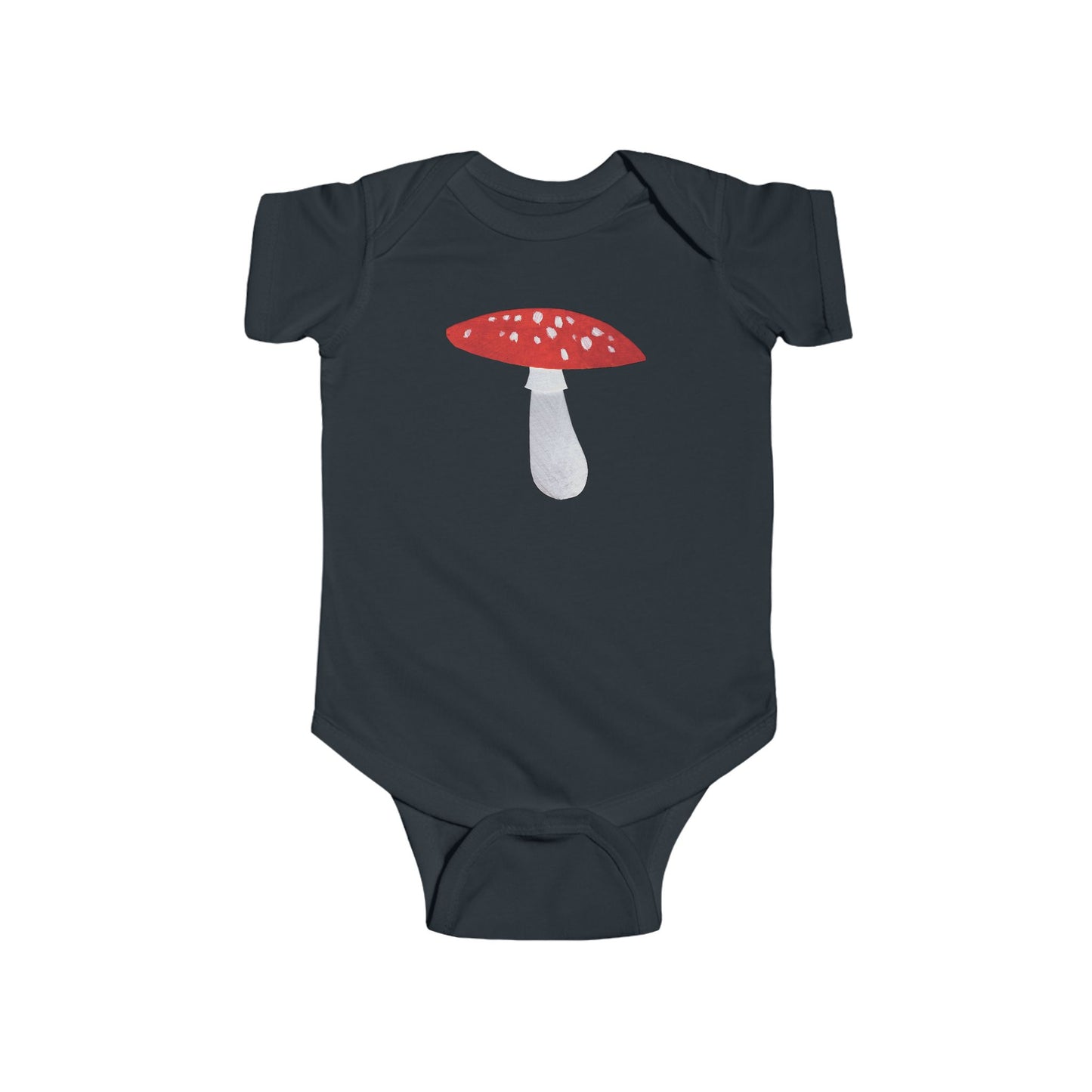 Mushroom Illustration Infant Bodysuit | I Love You So Mushy