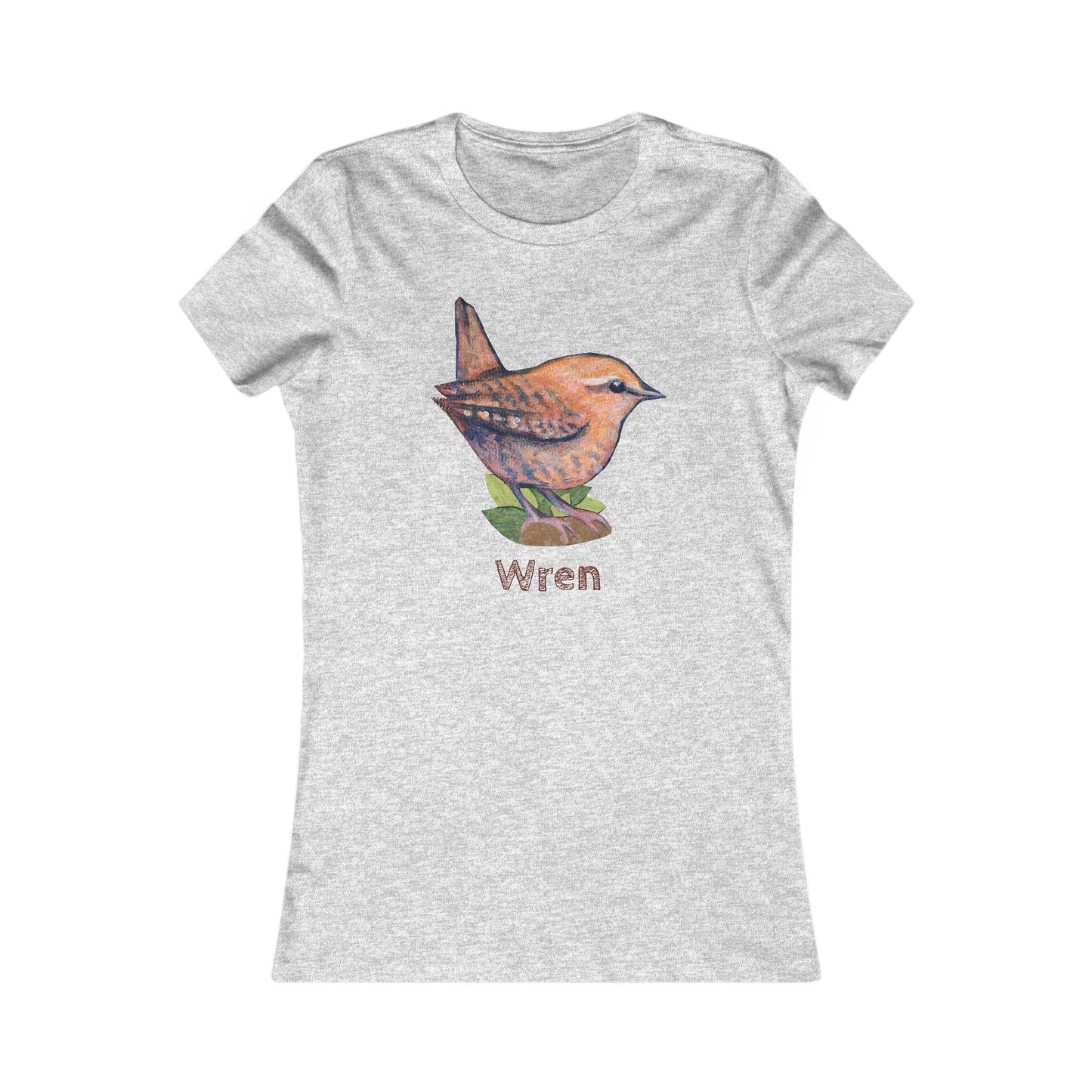 Matching Mom's Wren Tee | Custom Text on Hand Illustrated Bird Shirt