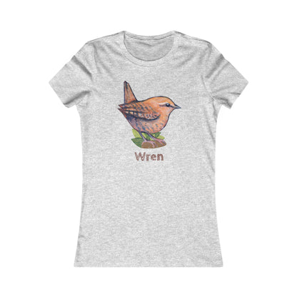 Matching Mom's Wren Tee | Custom Text on Hand Illustrated Bird Shirt