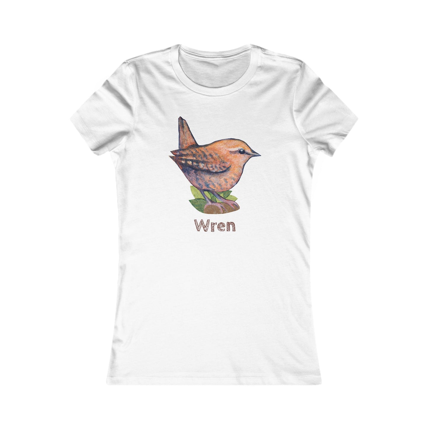 Matching Mom's Wren Tee | Custom Text on Hand Illustrated Bird Shirt