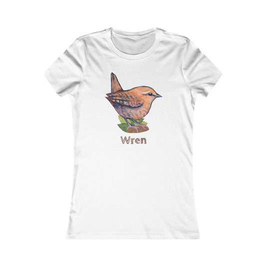 Matching Mom's Wren Tee | Custom Text on Hand Illustrated Bird Shirt