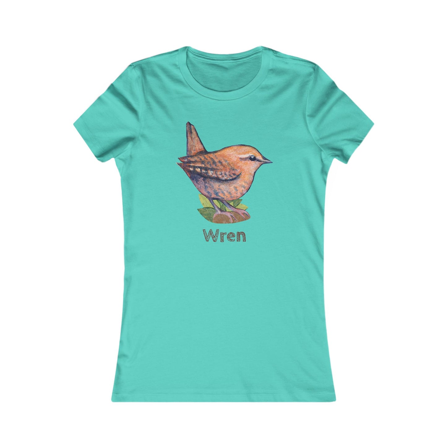 Matching Mom's Wren Tee | Custom Text on Hand Illustrated Bird Shirt