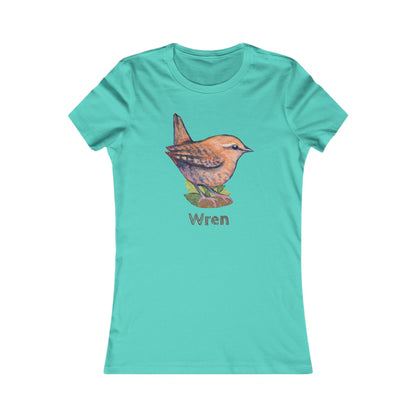 Matching Mom's Wren Tee | Custom Text on Hand Illustrated Bird Shirt