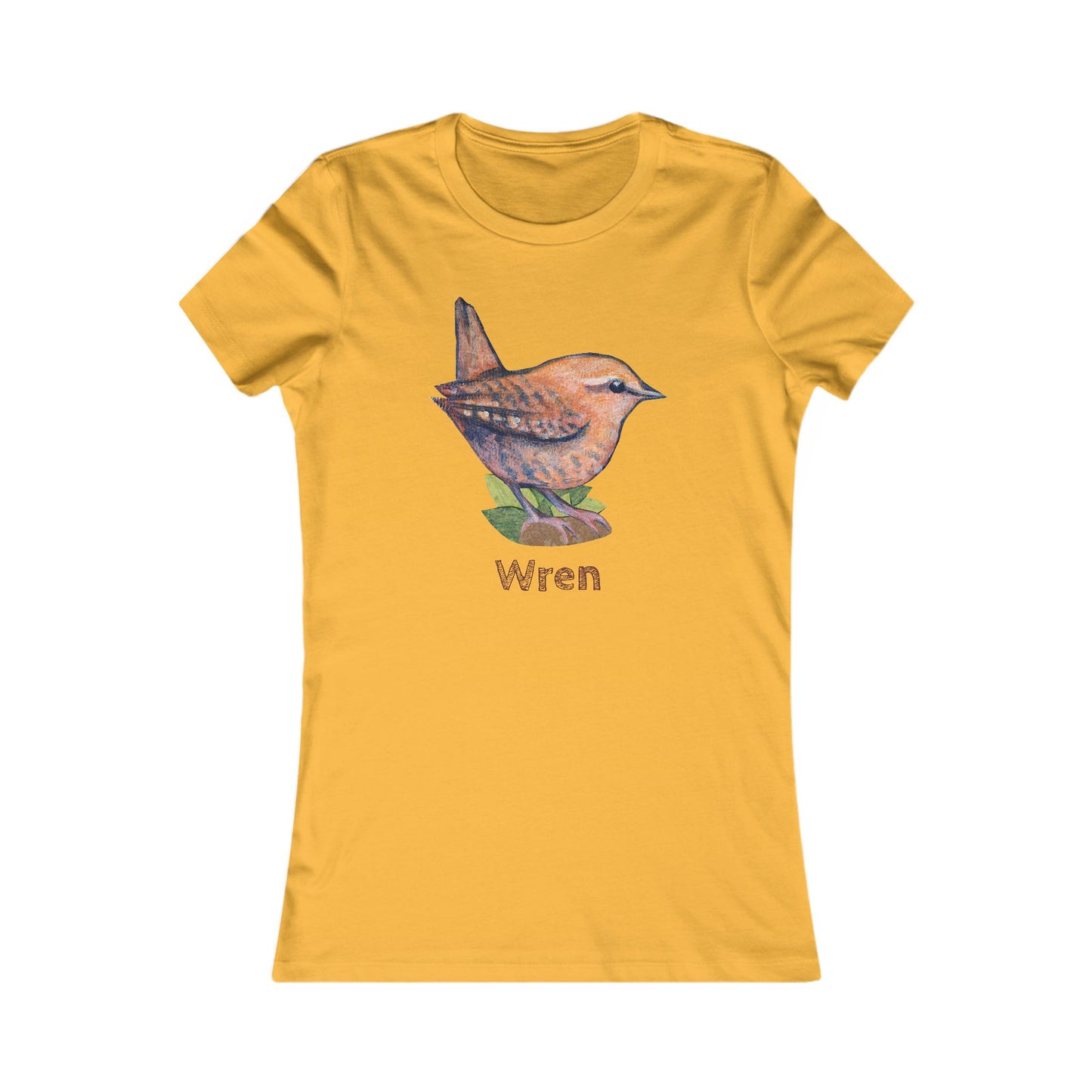 Matching Mom's Wren Tee | Custom Text on Hand Illustrated Bird Shirt