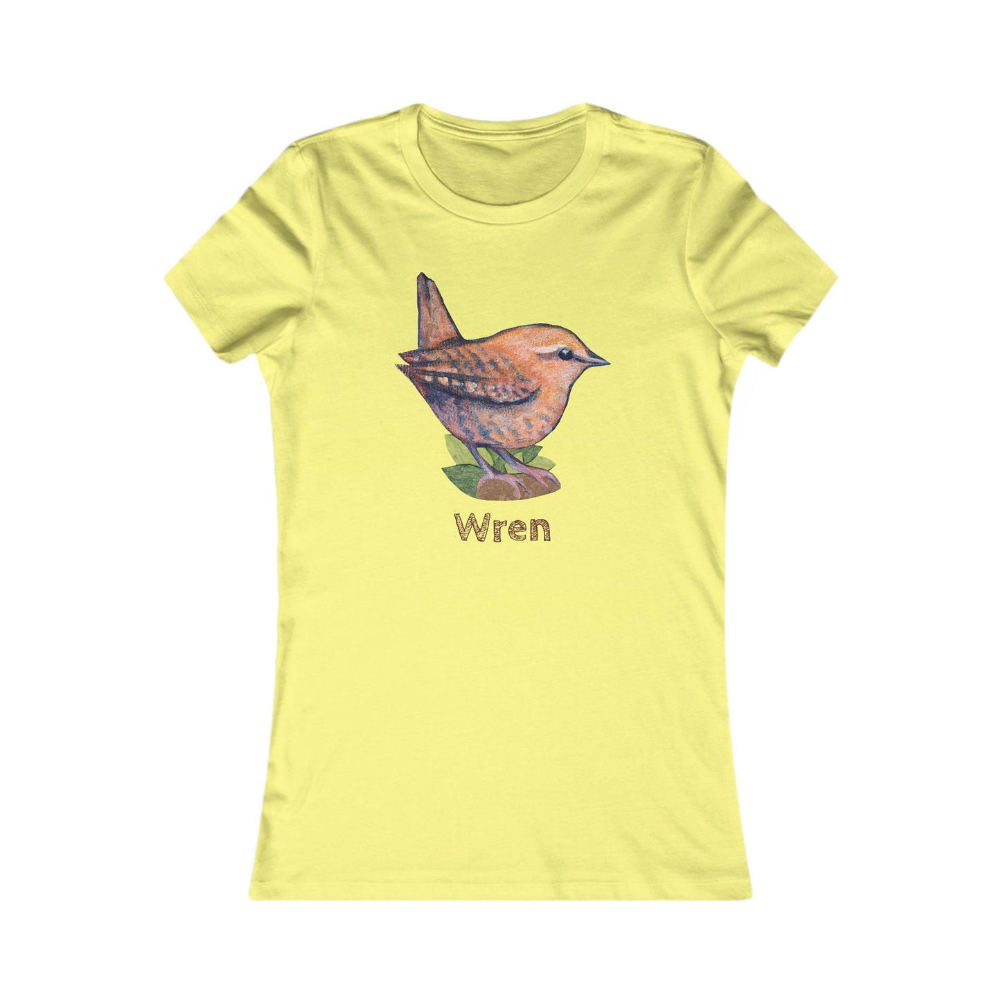 Matching Mom's Wren Tee | Custom Text on Hand Illustrated Bird Shirt