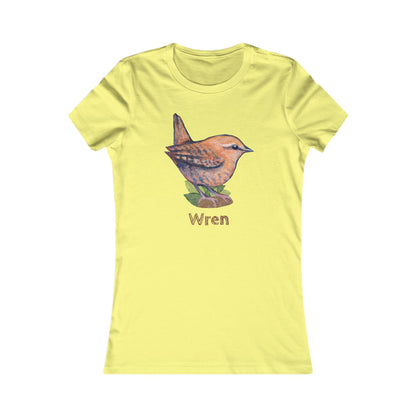 Matching Mom's Wren Tee | Custom Text on Hand Illustrated Bird Shirt