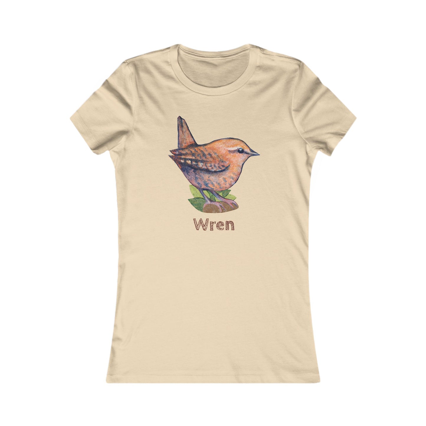 Matching Mom's Wren Tee | Custom Text on Hand Illustrated Bird Shirt