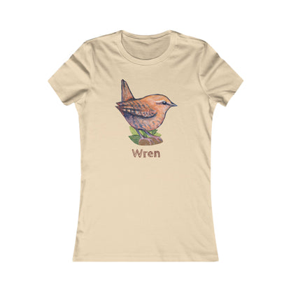 Matching Mom's Wren Tee | Custom Text on Hand Illustrated Bird Shirt