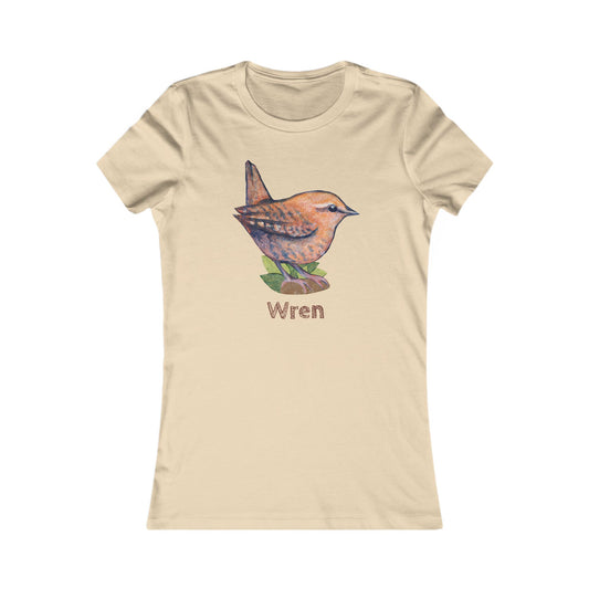 Matching Mom's Wren Tee | Custom Text on Hand Illustrated Bird Shirt