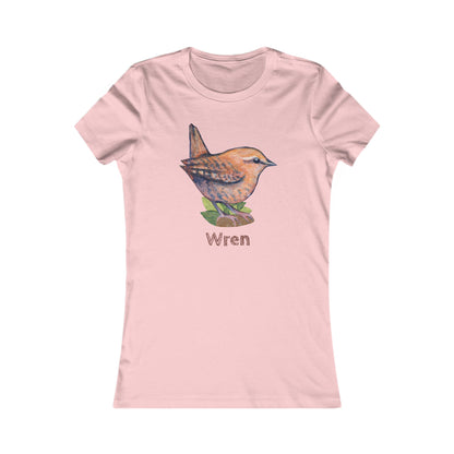Matching Mom's Wren Tee | Custom Text on Hand Illustrated Bird Shirt