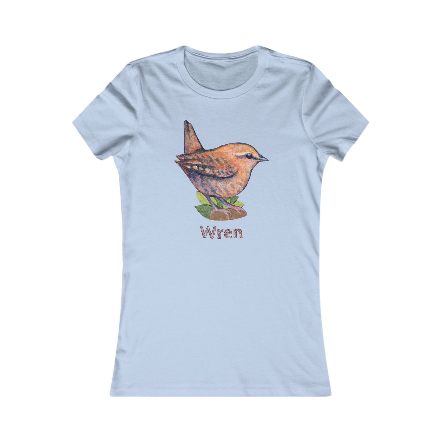 Matching Mom's Wren Tee | Custom Text on Hand Illustrated Bird Shirt