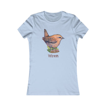 Matching Mom's Wren Tee | Custom Text on Hand Illustrated Bird Shirt