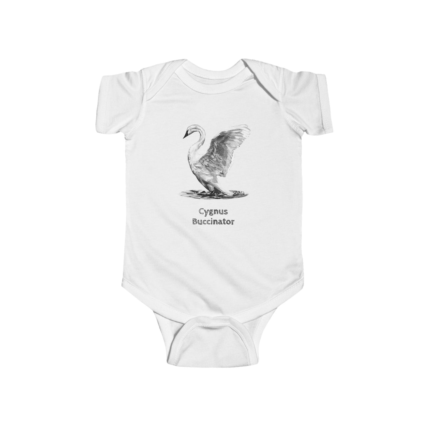 Trumpeter Swan Illustration Infant Bodysuit