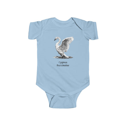 Trumpeter Swan Illustration Infant Bodysuit