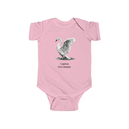 Trumpeter Swan Illustration Infant Bodysuit