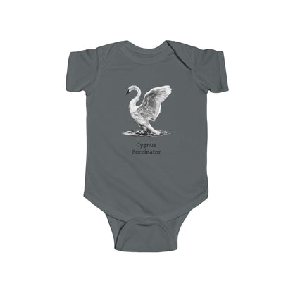 Trumpeter Swan Illustration Infant Bodysuit
