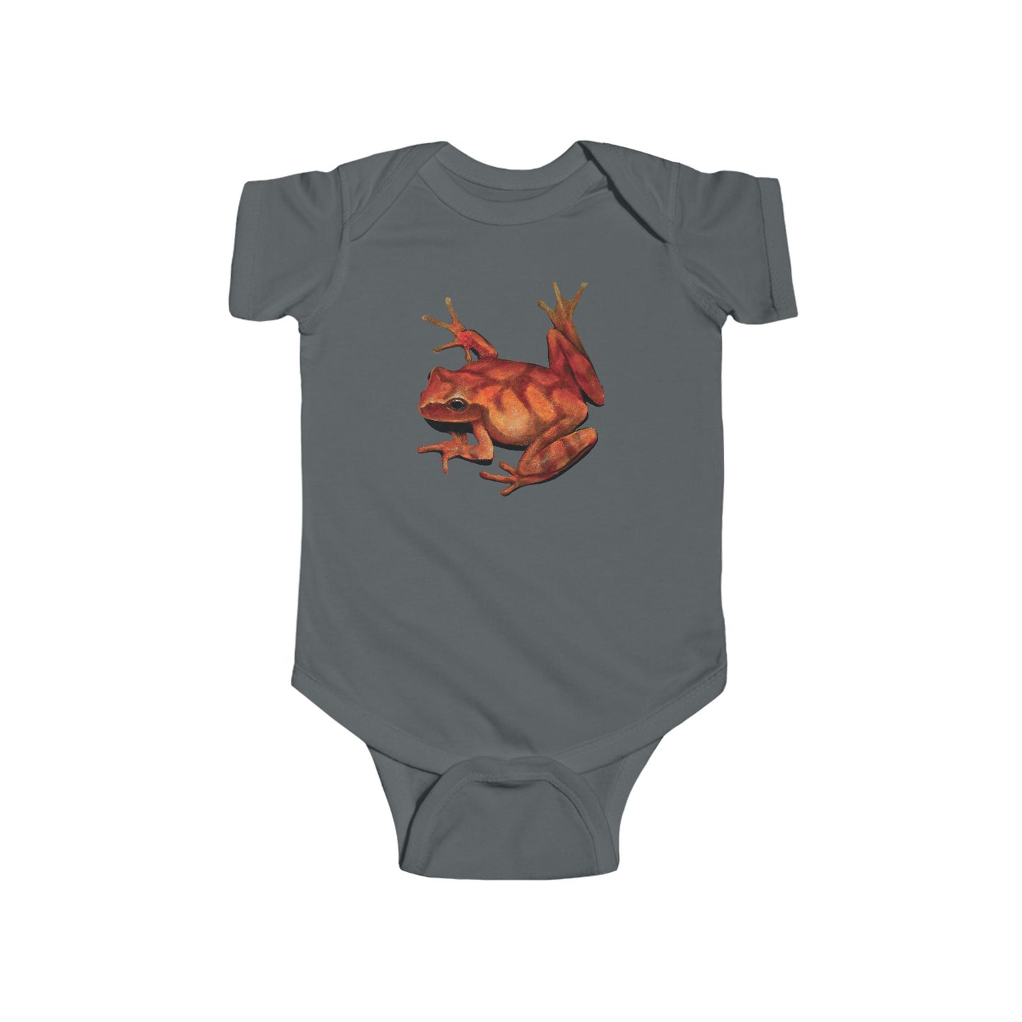Spring Peeper Illustration on Infant Bodysuit | Frog Personalized Baby Onesie