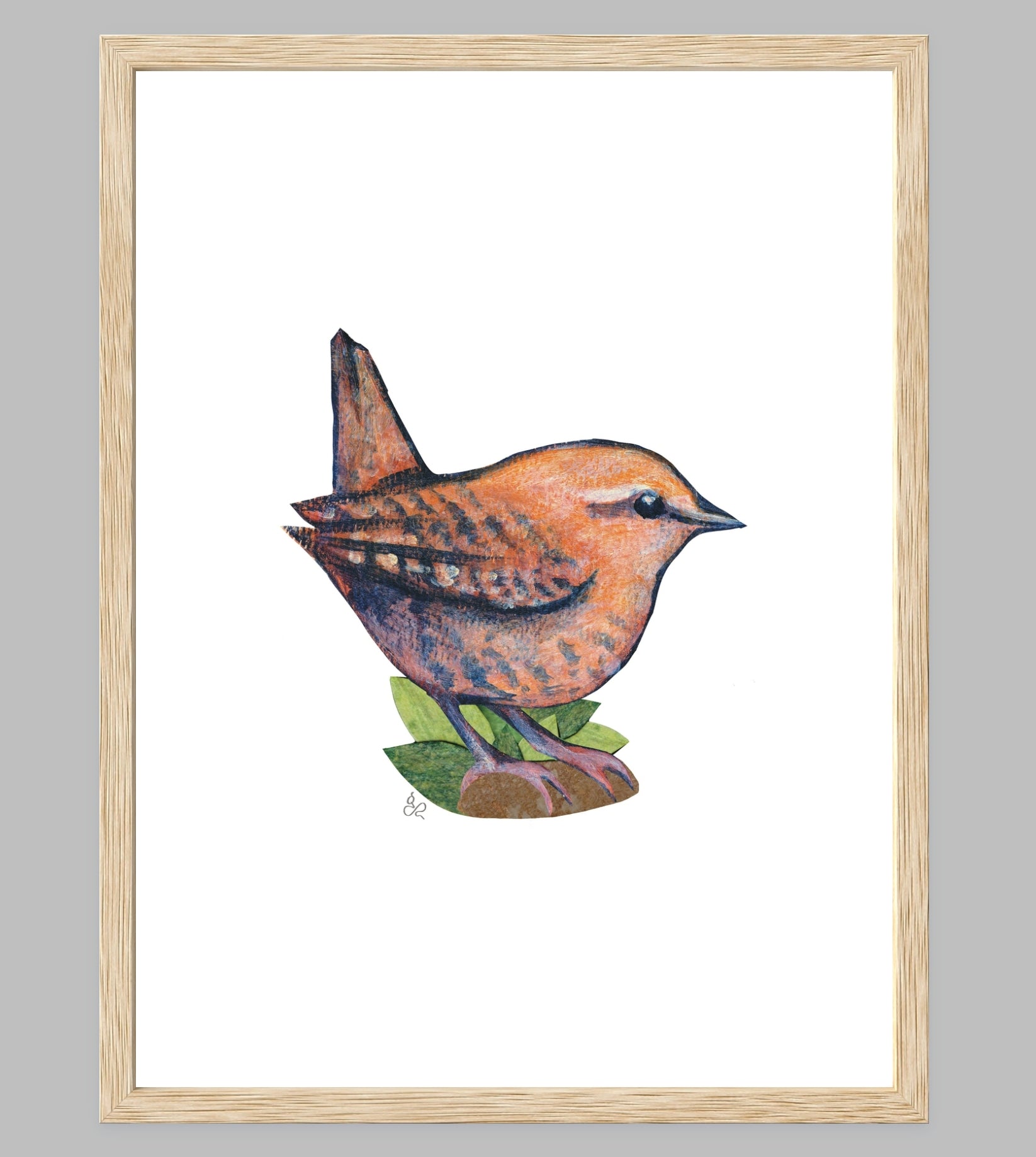 Forest Wren Painting -- Museum Quality Giclee Print on Thick Paper - Bard Owl Arts