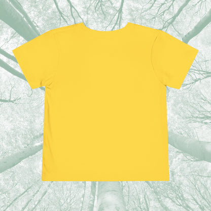 Toddler Tee with Owl Feather Design, Personalizable Text, Unisex Cotton Woodland T-Shirt