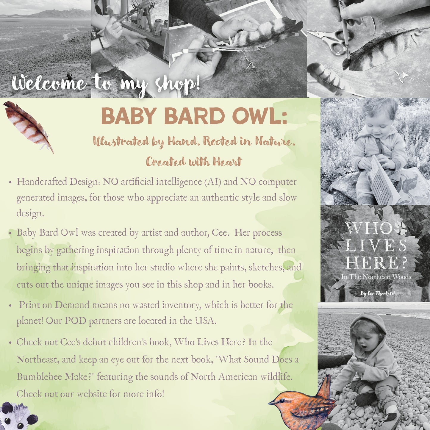 Bumblebee and Native Asters Infant Bodysuit | Baby Bee Floral Onesie