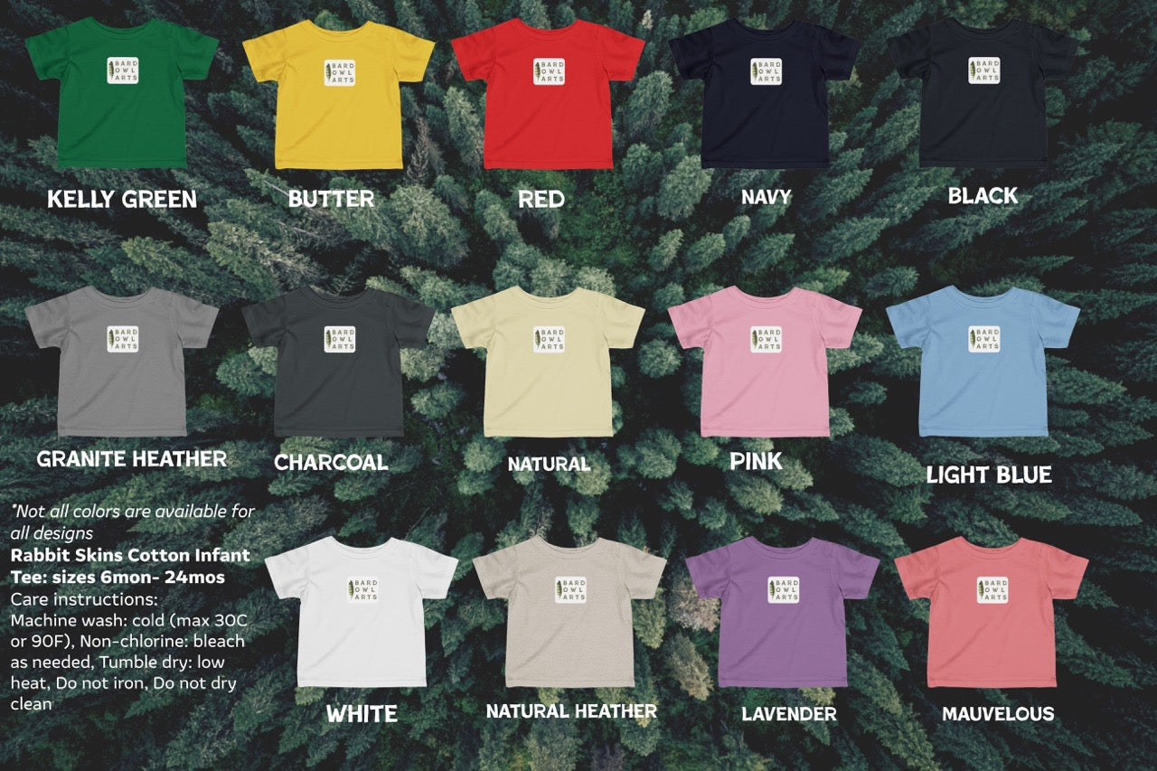 Woodland Wren Illustration Infant Tee | Woodland Bird Baby Shirt