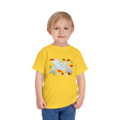 Dancing Mushrooms children's book art Toddler Tee | Cee Thorketil