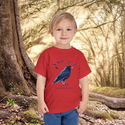 American Crow and Friends Toddler Tee | Maine Artist Cee Thorketil