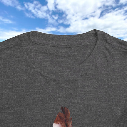 Toddler Tee with Owl Feather Design, Personalizable Text, Unisex Cotton Woodland T-Shirt