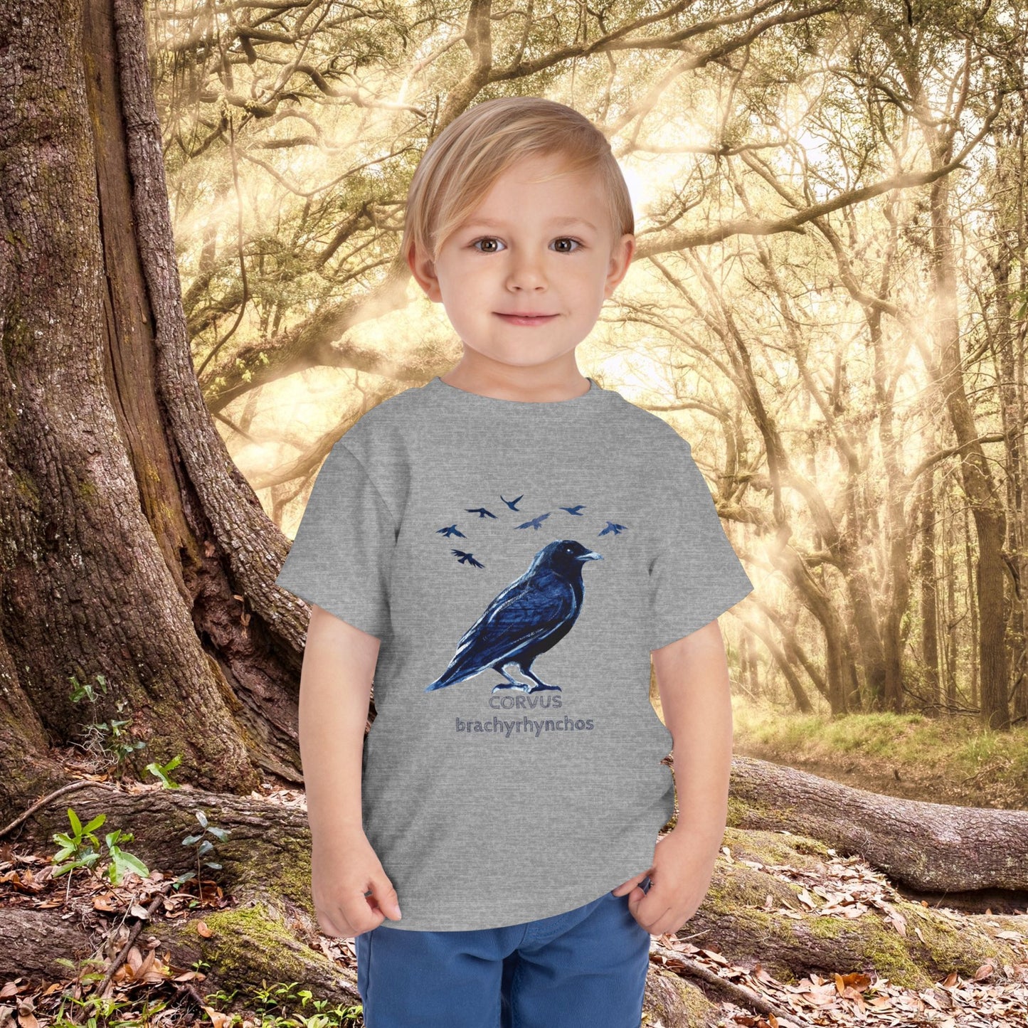 American Crow and Friends Toddler Tee | Maine Artist Cee Thorketil