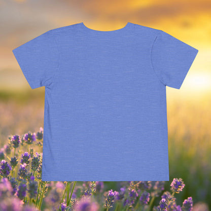 Toddler Tee — Bumblebees & Pink Coneflowers Hand Made Design