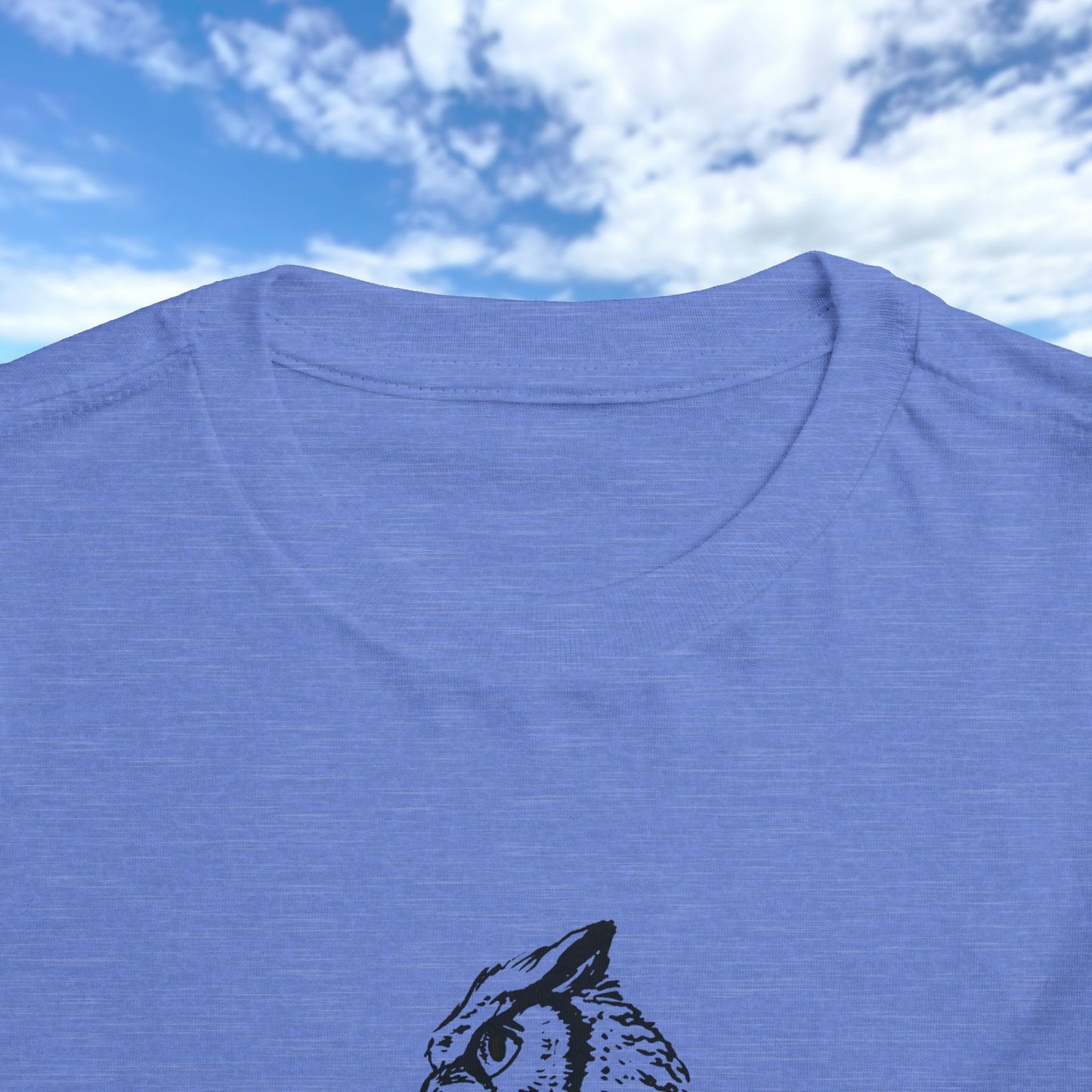 Hand-Drawn Owl Toddler Tee | Great Horned Owl Illustration