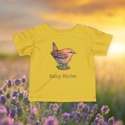 Woodland Wren Infant Tee | Custom Text on Cute Bird Shirt