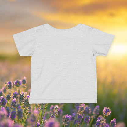 Infant Tee — Pink Coneflowers & Bumblebees Native Pollinator Baby Shirt