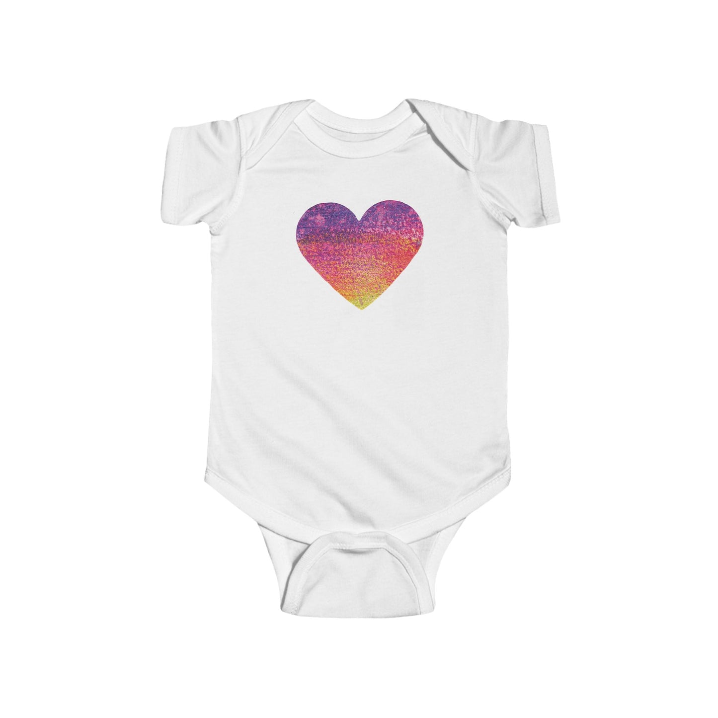 Watercolor Heart Infant Bodysuit | Baby Onesie