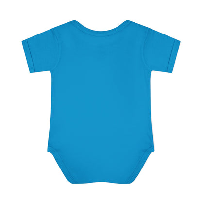 Owl Feather Infant Bodysuit — Cotton Onesie in Summer Colors