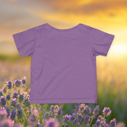 Infant Tee — Pink Coneflowers & Bumblebees Native Pollinator Baby Shirt