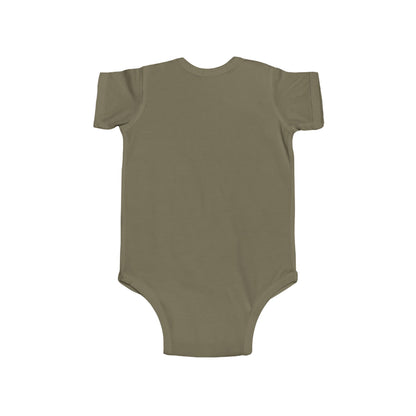 Opossum Mom with Babies Infant Bodysuit | Green, Army Green, and Peach Color Options