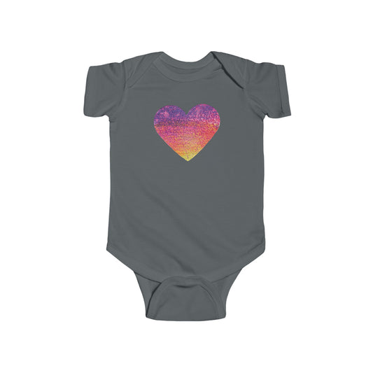 Watercolor Heart Infant Bodysuit | Baby Bodysuit