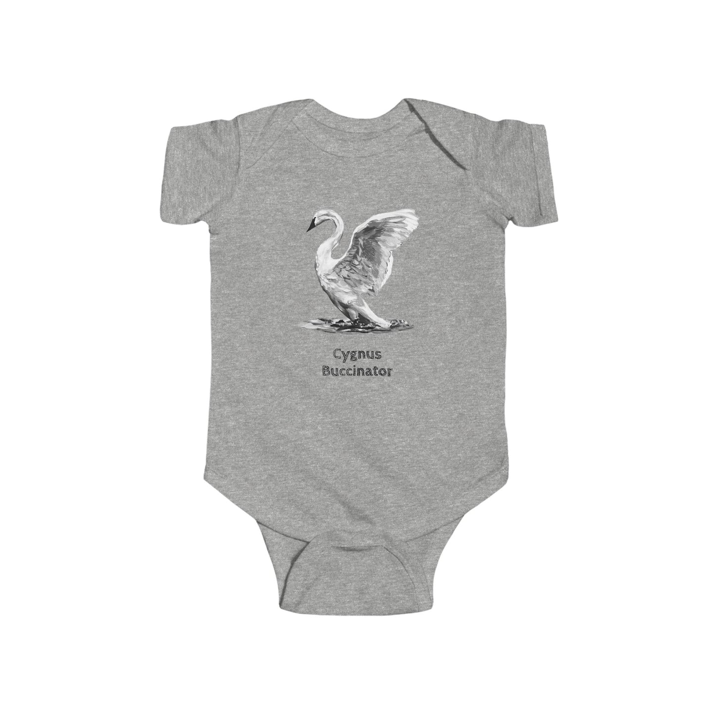 Trumpeter Swan Illustration Infant Bodysuit